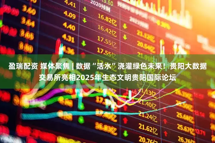 盈瑞配资 媒体聚焦 | 数据“活水”浇灌绿色未来！贵阳大数据交易所亮相2025年生态文明贵阳国际论坛