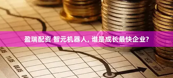 盈瑞配资 智元机器人, 谁是成长最快企业?